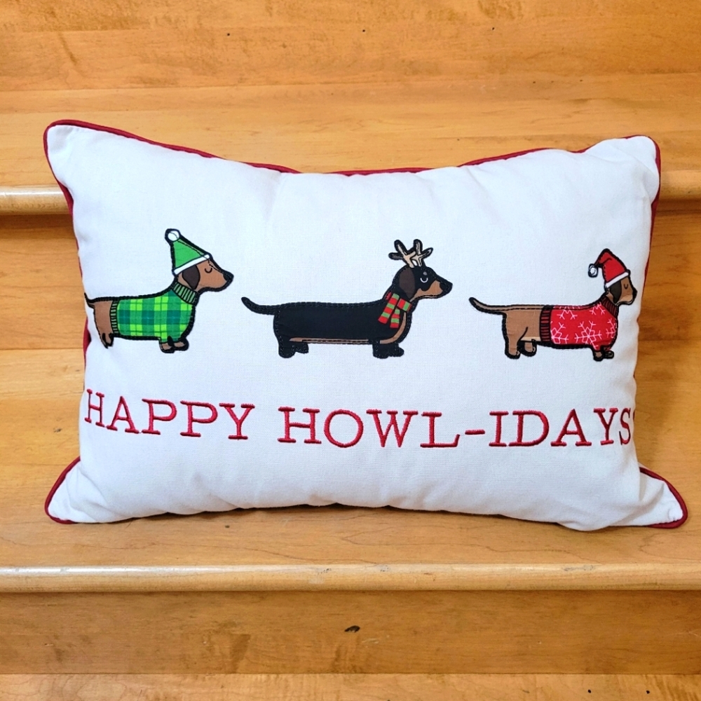 Happy Howl-idays Pillow